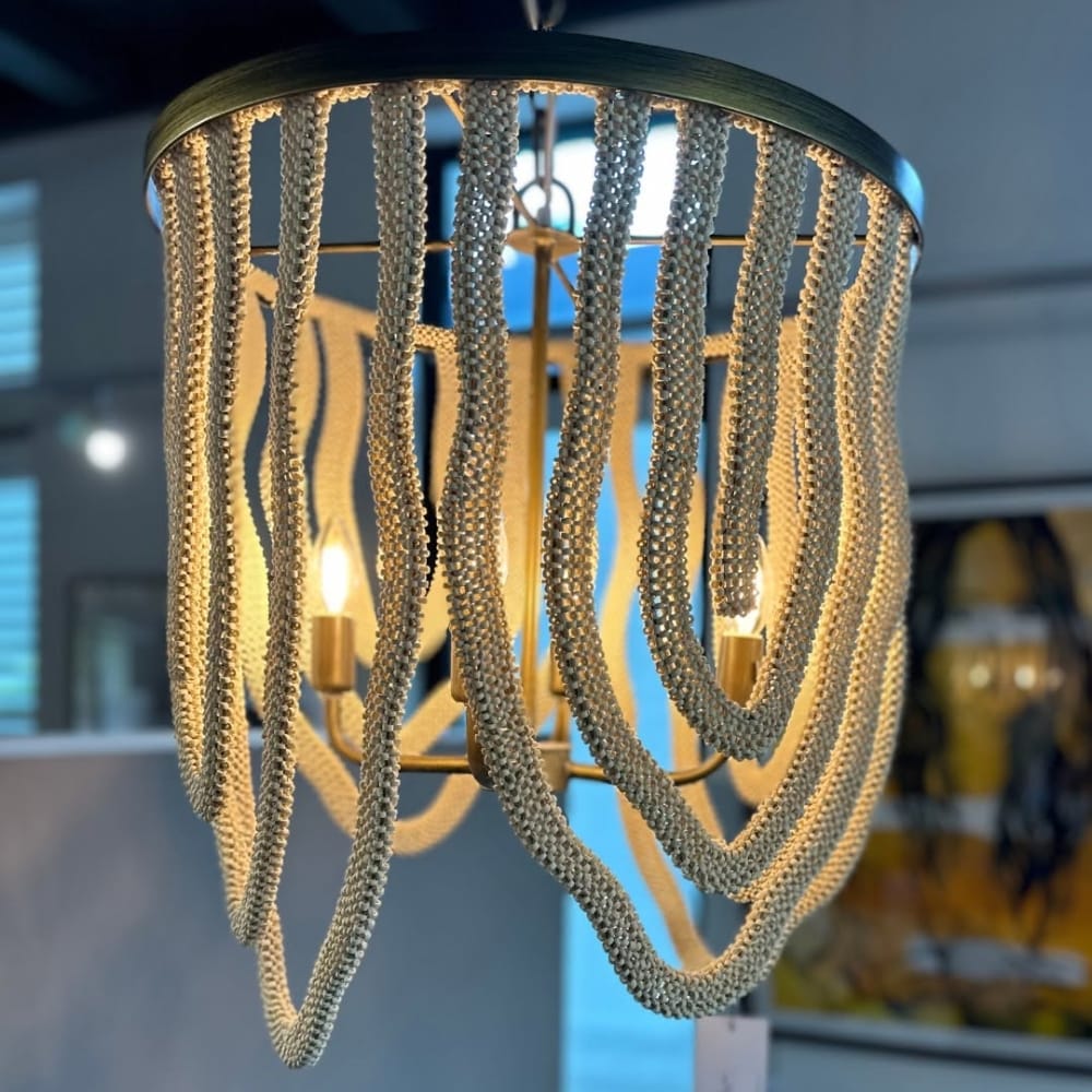 Chandelier Evita Beaded Chandelier - Clearance (Supplier Excess Stock)