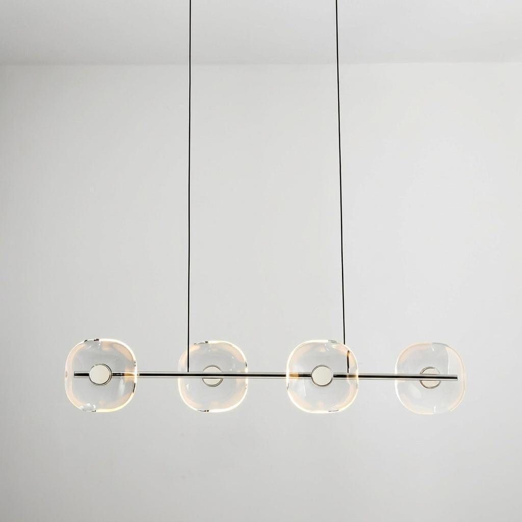 Linear Pendant Evorra Clear Glass Linear Pendant Light