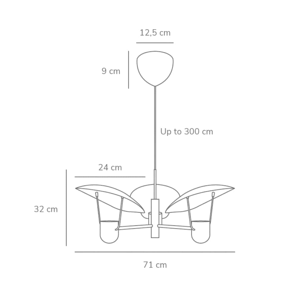 Interior Pendant Fabiola 3-Light Pendant (Excess Stock)