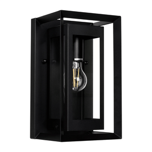 Exterior Wall Light Felix Galvanised Iron Black Wall Light