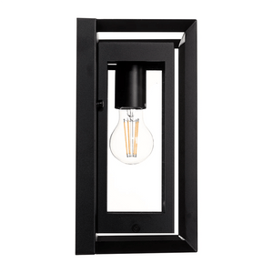 Exterior Wall Light Felix Galvanised Iron Black Wall Light