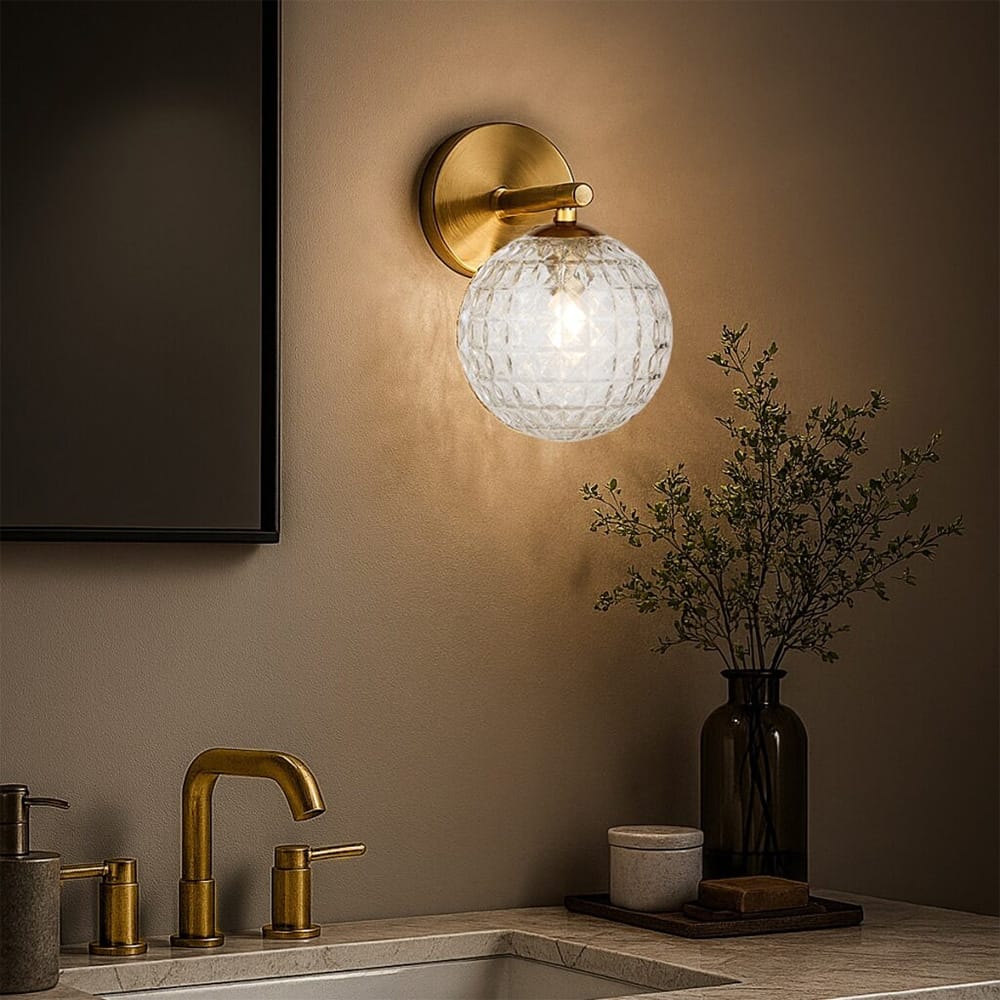Interior Wall Light / Sconce Felton 1-Light Wall Light - Antique Gold