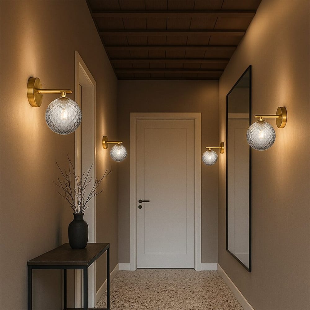 Interior Wall Light / Sconce Felton 1-Light Wall Light - Antique Gold