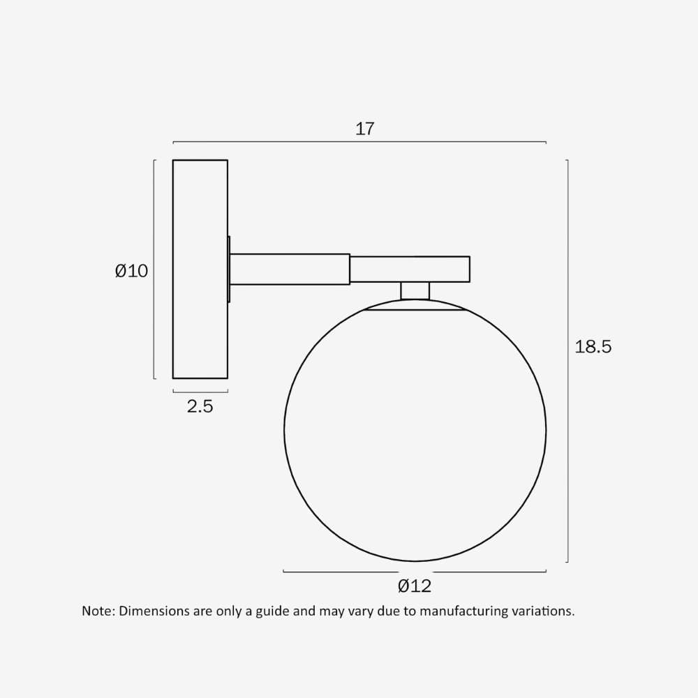 Interior Wall Light / Sconce Felton 1-Light Wall Light - Black
