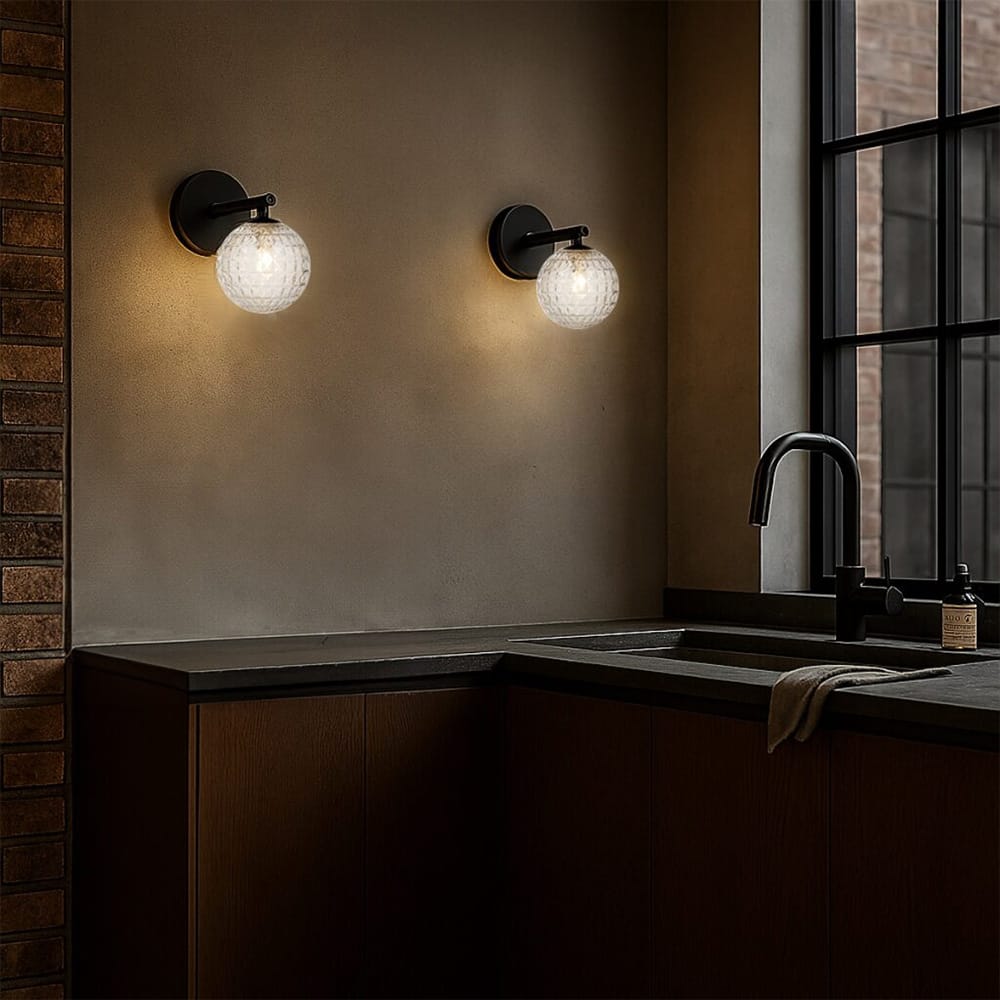Interior Wall Light / Sconce Felton 1-Light Wall Light - Black