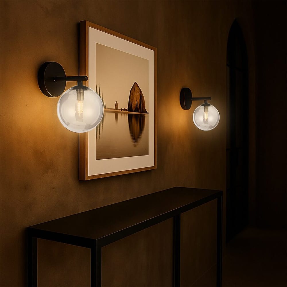 Interior Wall Light / Sconce Felton 1-Light Wall Light - Black