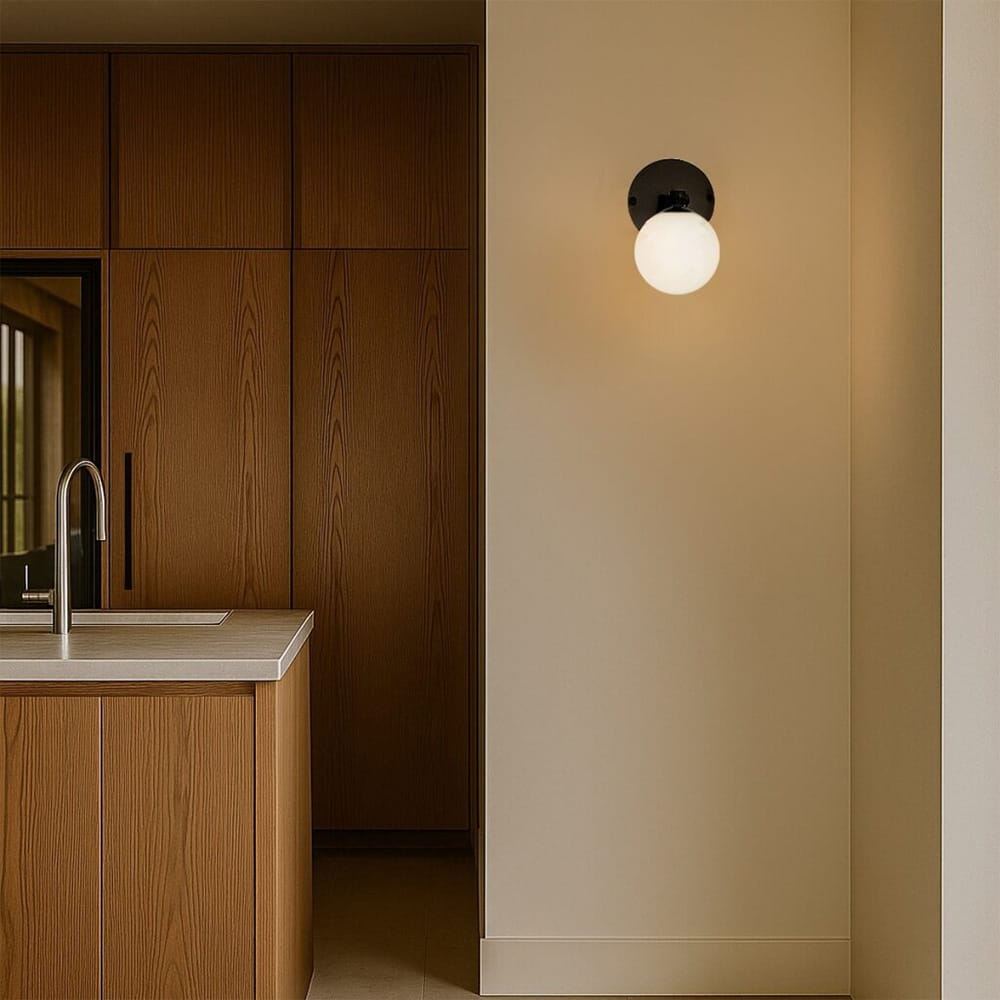 Interior Wall Light / Sconce Felton 1-Light Wall Light - Black