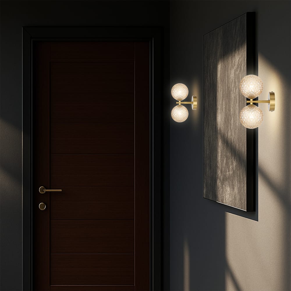 Interior Wall Light / Sconce Felton 2-Light Wall Light - Antique Gold