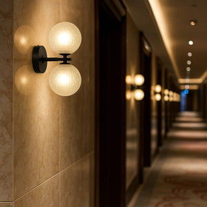 Interior Wall Light / Sconce Felton 2-Light Wall Light - Black