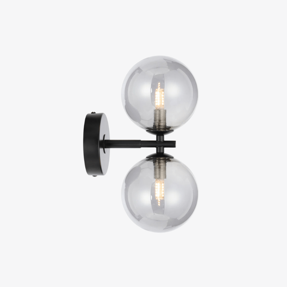 Interior Wall Light / Sconce Felton 2-Light Wall Light - Black