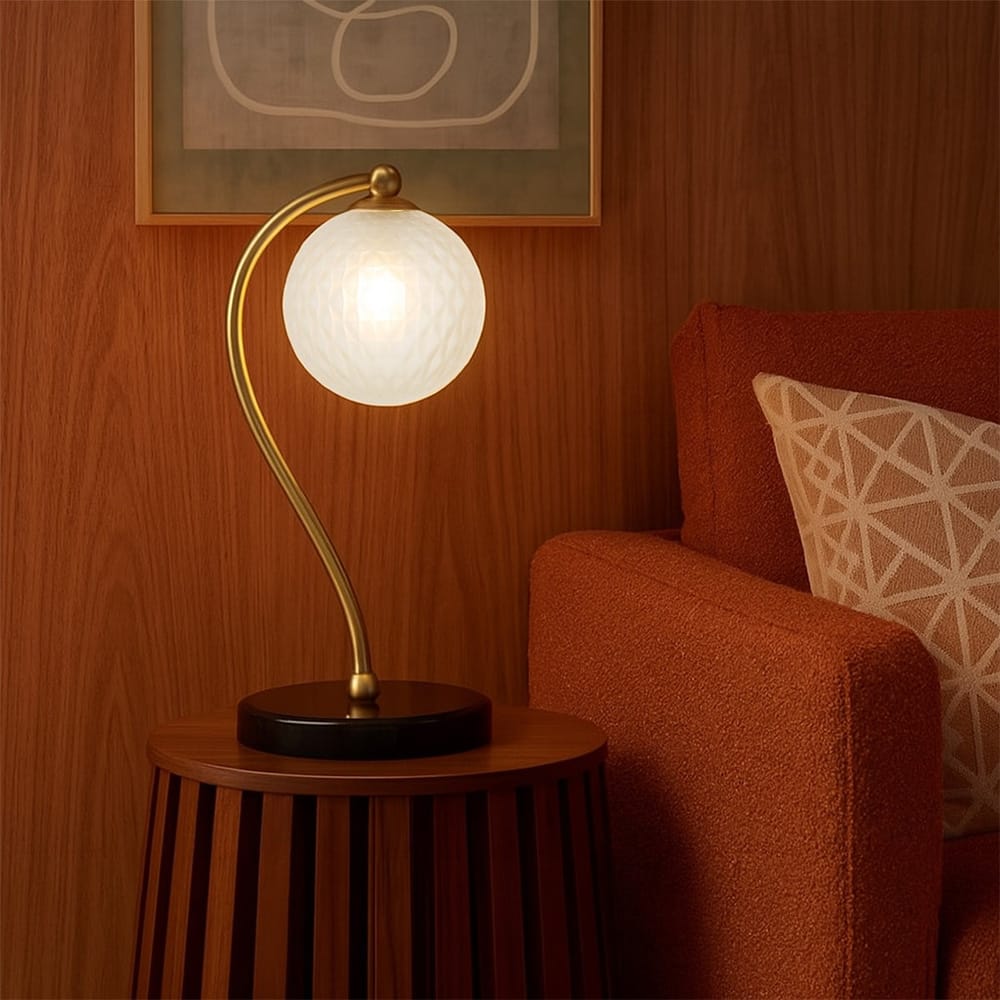 Table Lamps Felton Table Lamp Black Marble