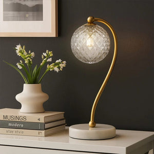 Table Lamps Felton Table Lamp White Marble