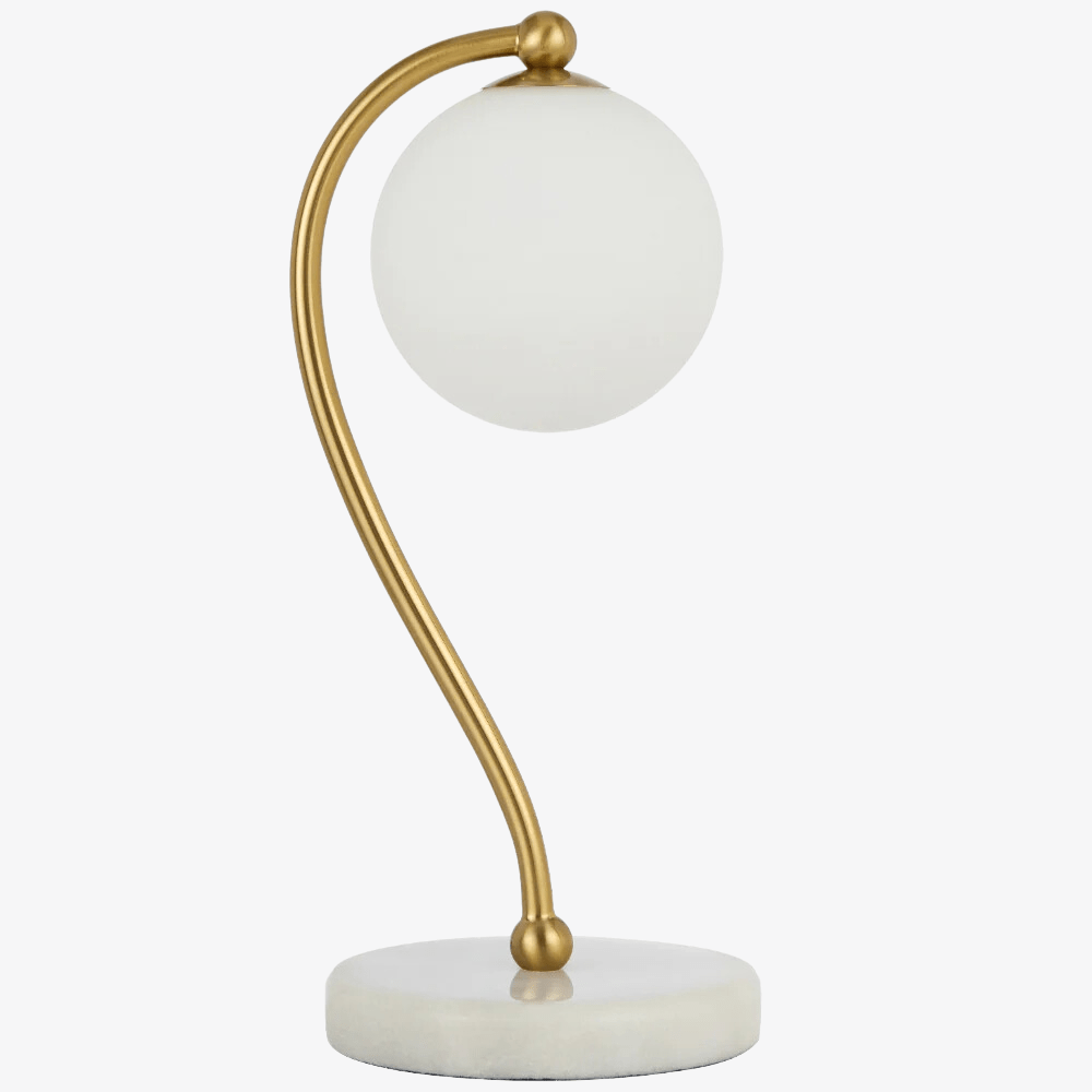 Table Lamps Felton Table Lamp White Marble