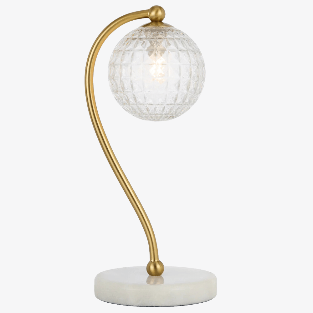 Table Lamps Felton Table Lamp White Marble