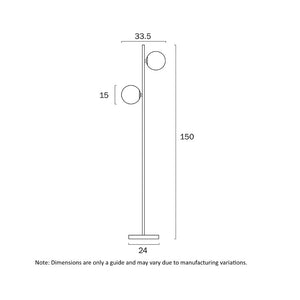Floor Lamps Figaro 2-Light Floor Lamp