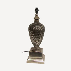 Table Lamps Finial Antique Silver Lampbase - Base Only