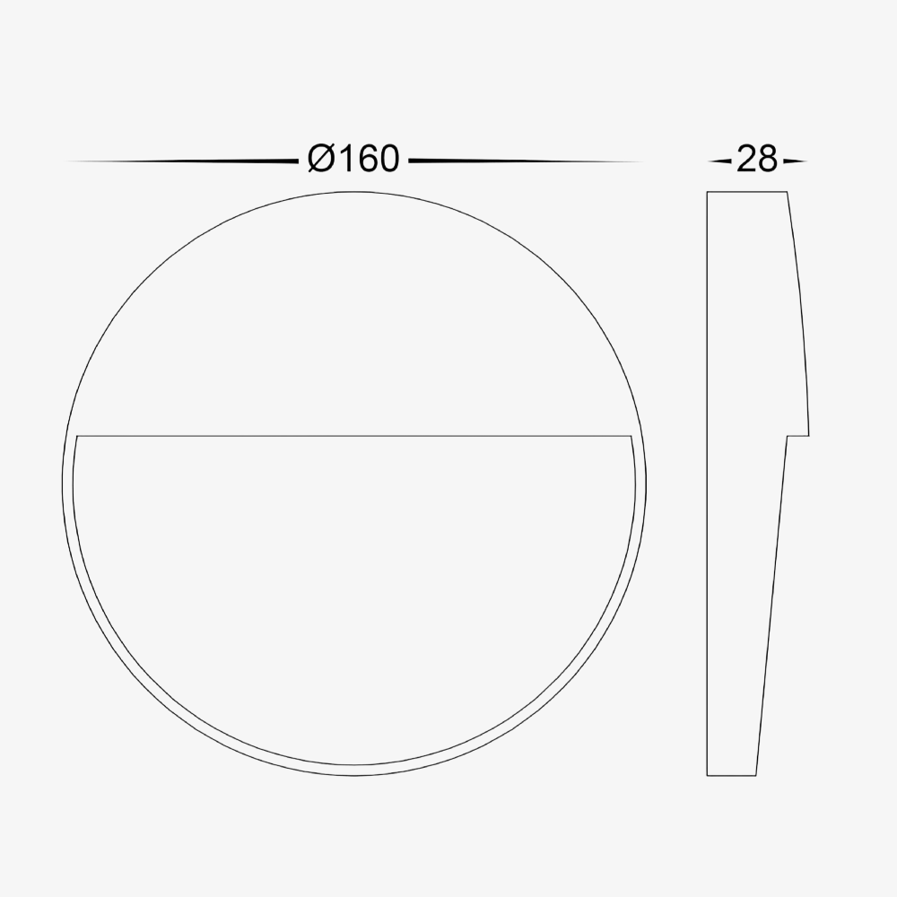 Step Lights Fino 6W Round Step Light - 12V