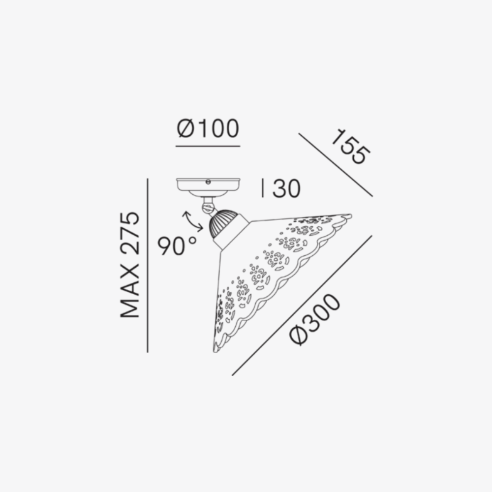 Interior Pendant Fior Di Pizzo Indoor Ceiling Light