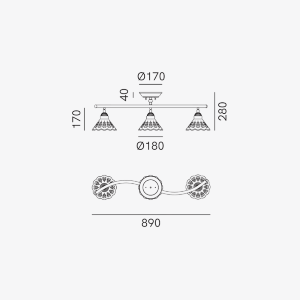 Interior Pendant Fior Di Pizzo Suspension Ceiling Light