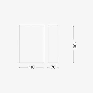 Interior Wall Light / Sconce Flash Gesso Ap1 High Wall Light