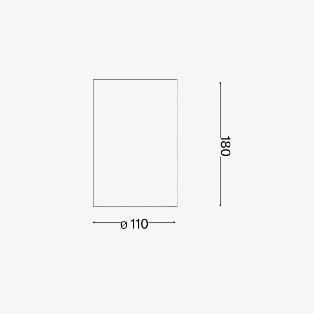 Interior Wall Light / Sconce Flash Gesso Ap1 Round Wall Light