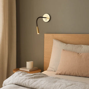 Bedside Wall Lights Flexi Leather Wall Light