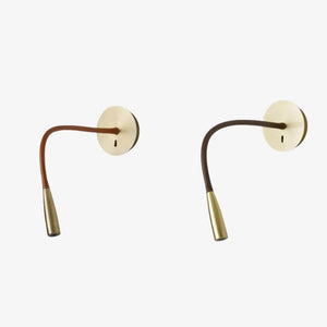 Bedside Wall Lights Flexi Leather Wall Light