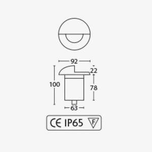 Exterior Step Light Flinders Wall/Step Light
