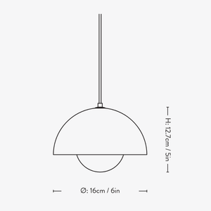 Interior Pendant Flowerpot 16cm Pendant Light