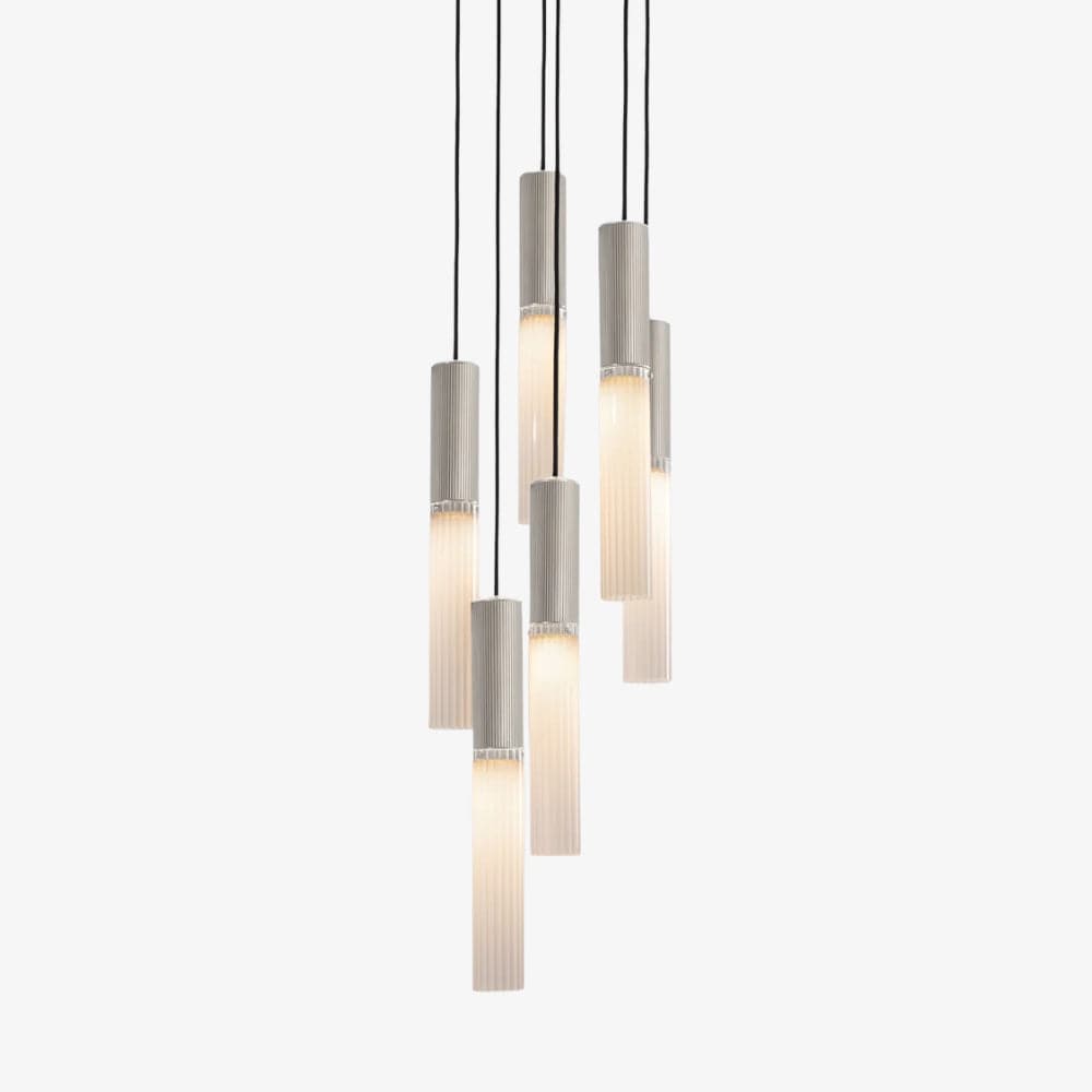Interior Pendant Flume 50 Pendant - 6 Drop Grouping