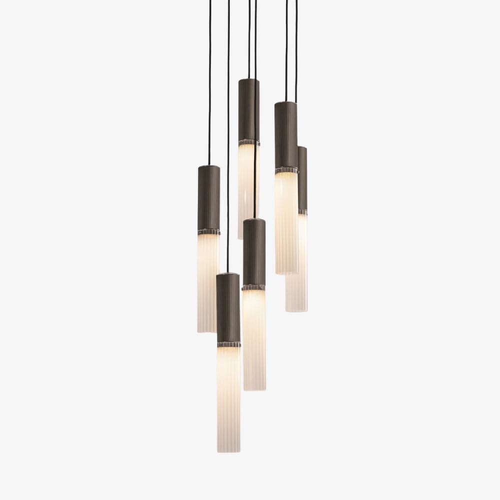 Interior Pendant Flume 50 Pendant - 6 Drop Grouping