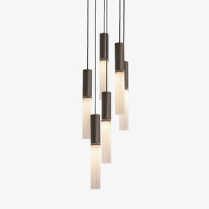 Interior Pendant Flume 50 Pendant - 6 Drop Grouping