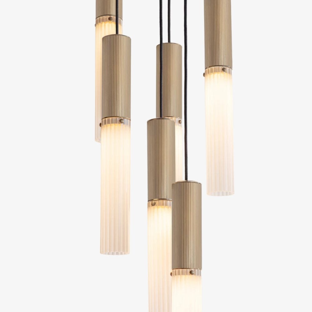 Interior Pendant Flume 50 Pendant - 6 Drop Grouping