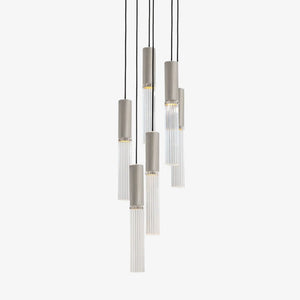 Interior Pendant Flume 50 Pendant - 6 Drop Grouping