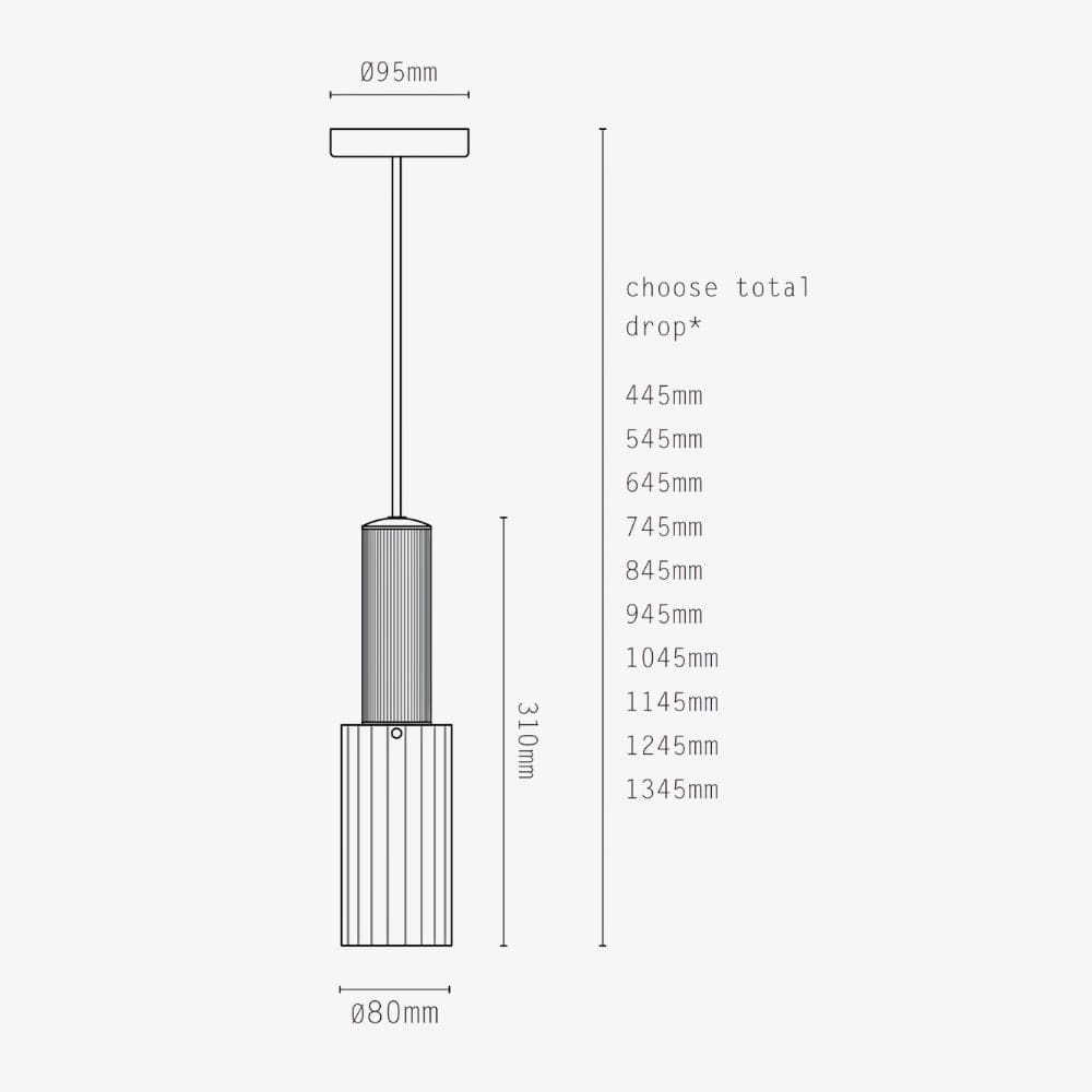 Exterior Pendant Flume 80 Outdoor Pendant