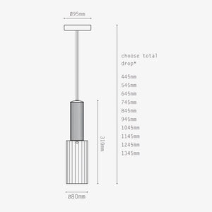 Exterior Pendant Flume 80 Outdoor Pendant