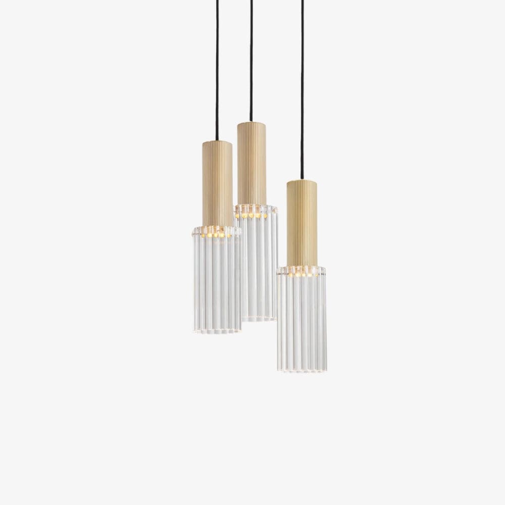 Interior Pendant Flume 80 Pendant - 3 Drop Grouping