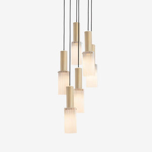 Interior Pendant Flume 80 Pendant - 6 Drop Grouping