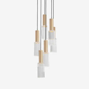 Interior Pendant Flume 80 Pendant - 6 Drop Grouping
