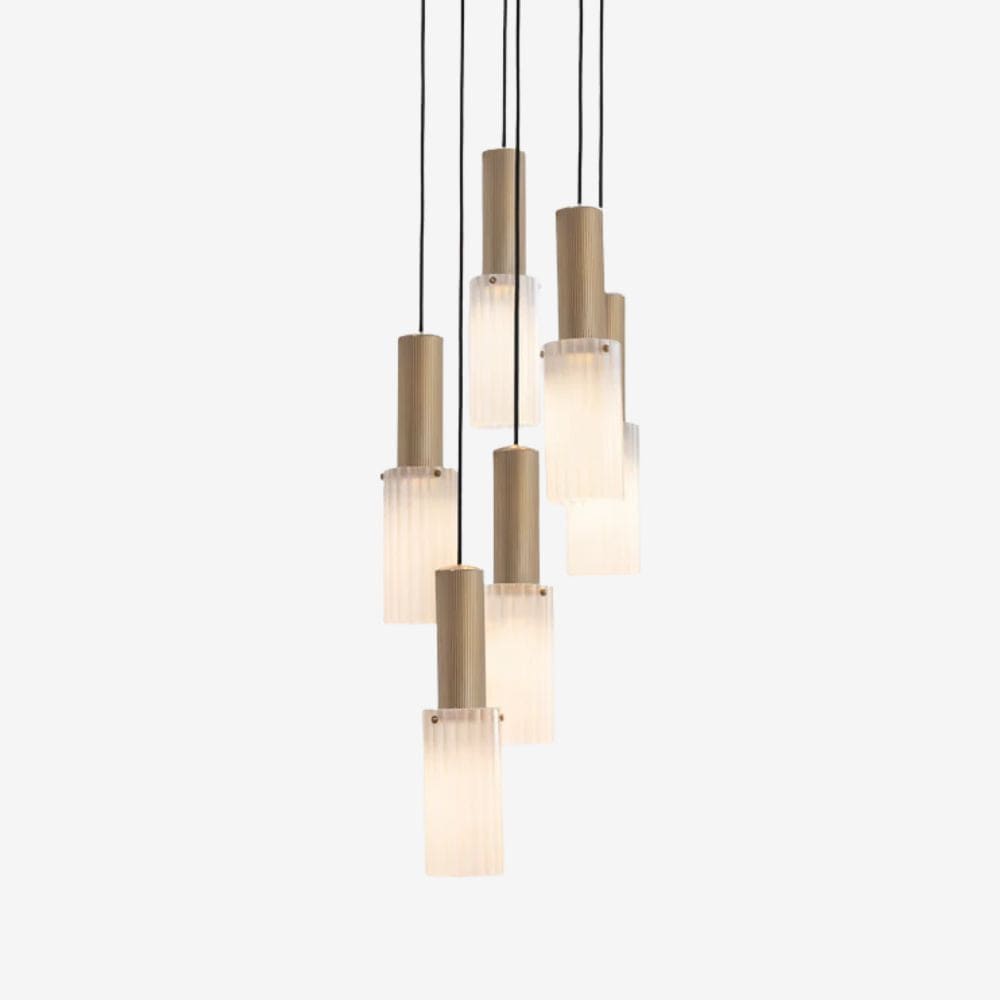 Interior Pendant Flume 80 Pendant - 6 Drop Grouping