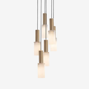 Interior Pendant Flume 80 Pendant - 6 Drop Grouping