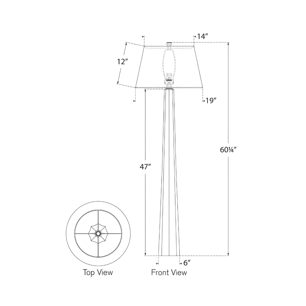 Floor Lamps Fluted Spire Floor Lamp