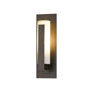 Exterior Wall Light Forged Vertical Bars Small Outdoor Sconce