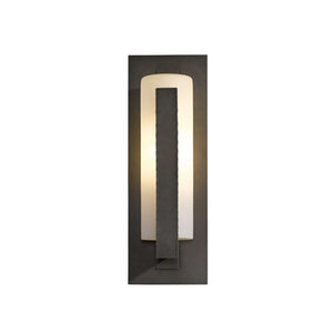 Exterior Wall Light Forged Vertical Bars Small Outdoor Sconce