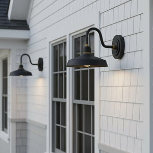 Exterior Wall Light Foundry Classic Small Gooseneck Barn Light