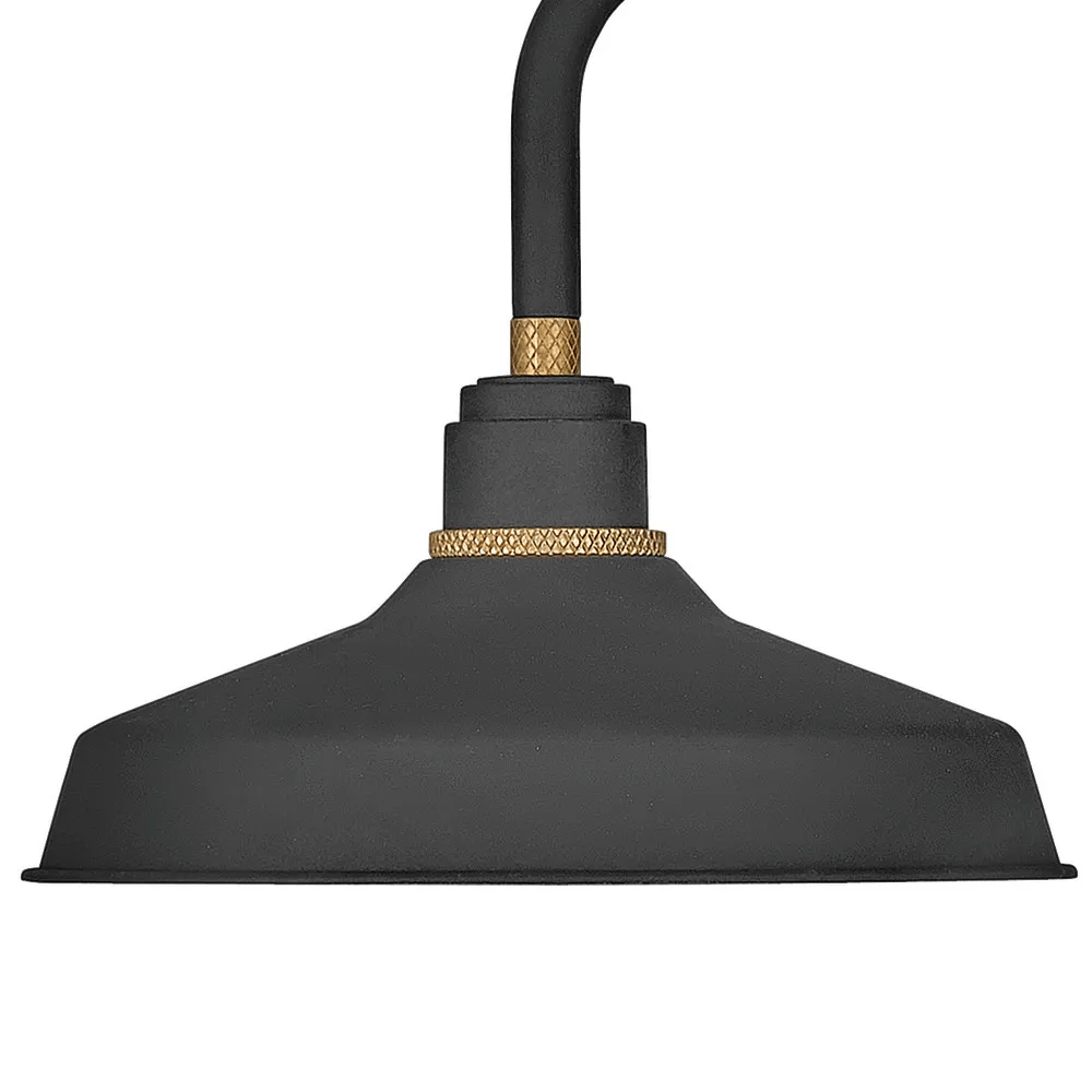 Exterior Wall Light Foundry Classic Small Gooseneck Barn Light
