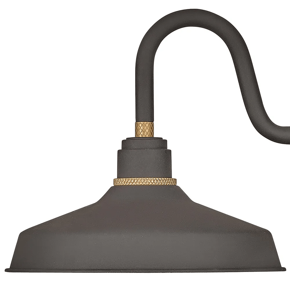 Exterior Wall Light Foundry Classic Small Gooseneck Barn Light