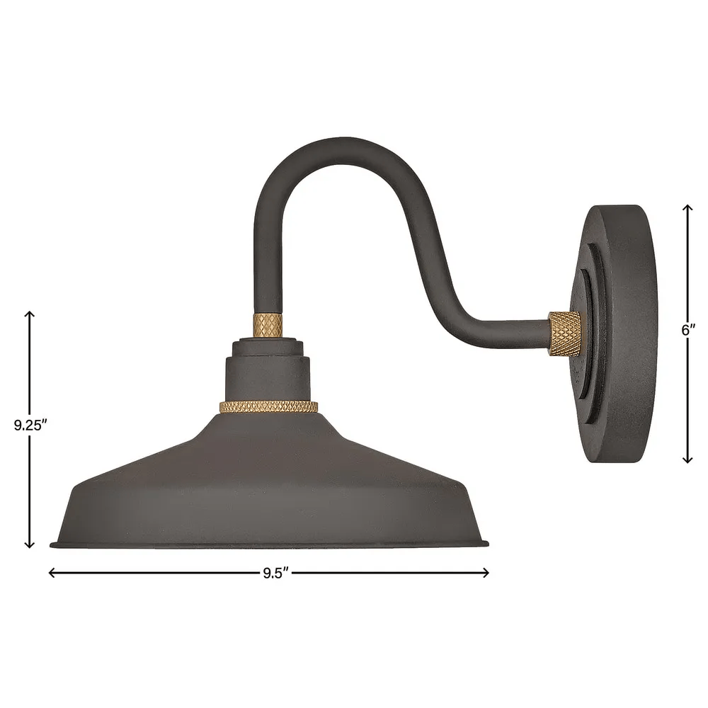 Exterior Wall Light Foundry Classic Small Gooseneck Barn Light