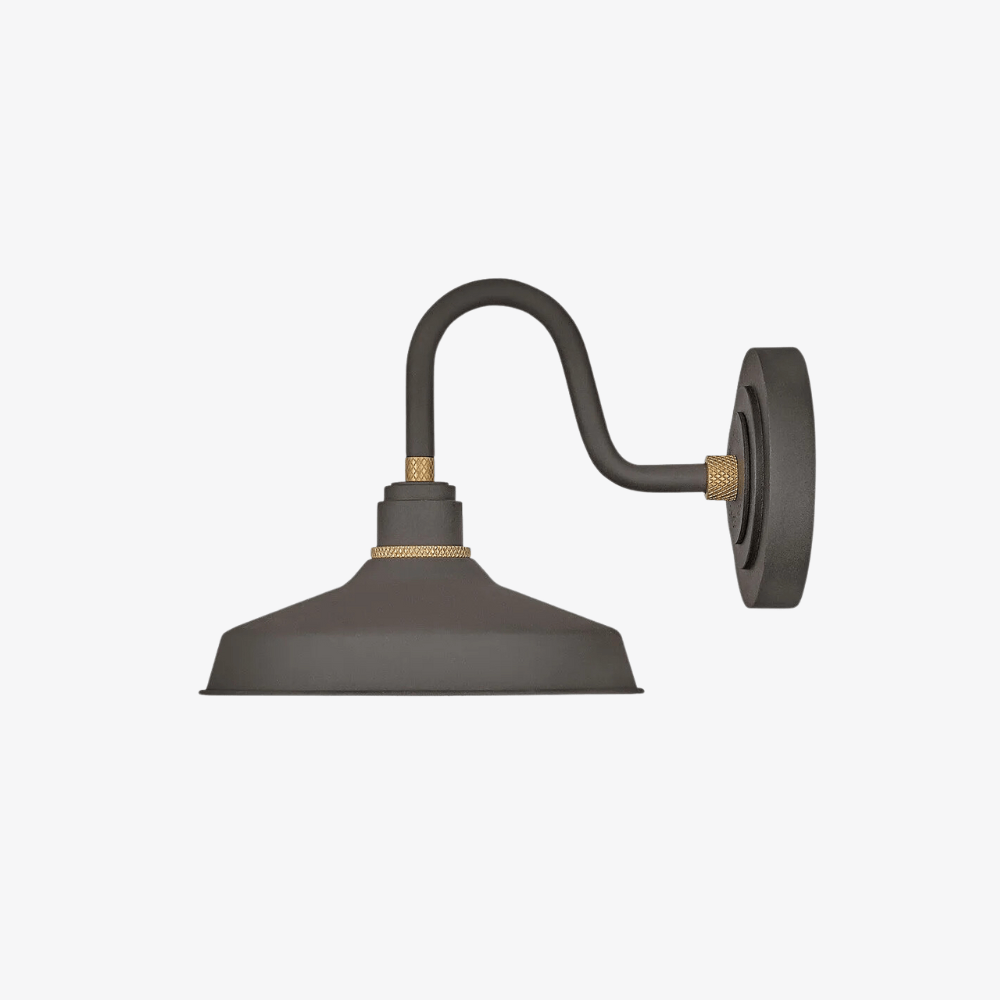 Exterior Wall Light Foundry Classic Small Gooseneck Barn Light