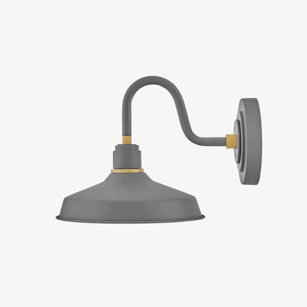Exterior Wall Light Foundry Classic Small Gooseneck Barn Light